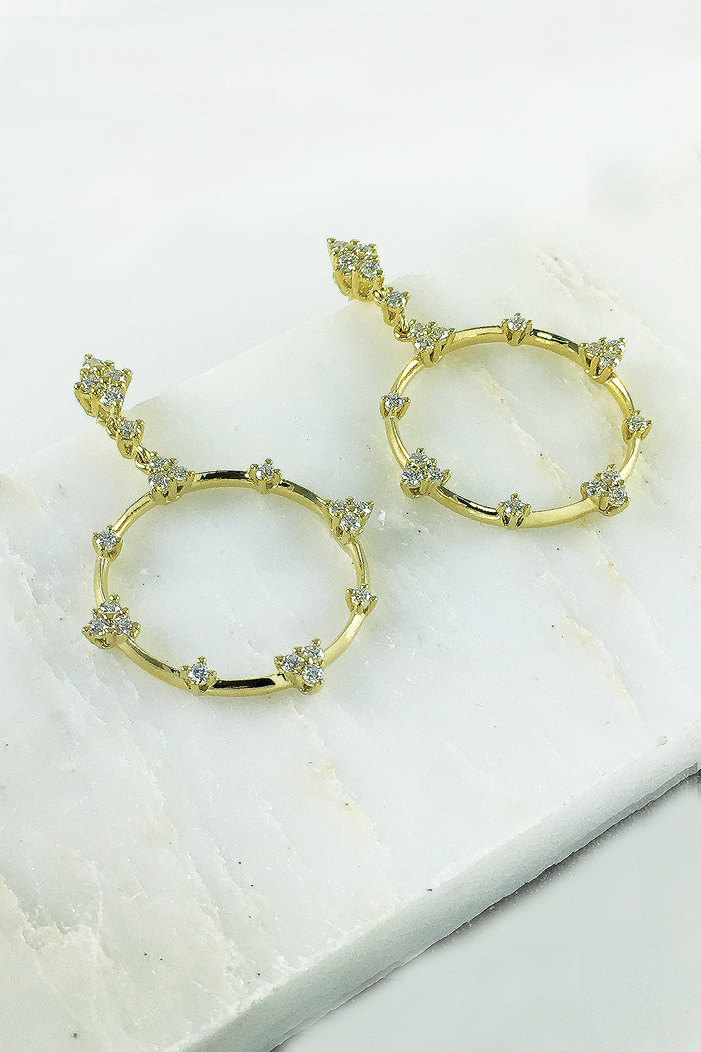Constellation Circle Earrings