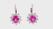 Pink Sapphire Earrings