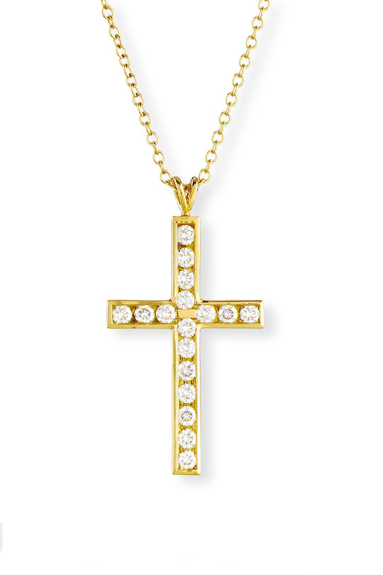 Sams diamond cross necklace on sale