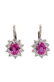Pink Sapphire Earrings