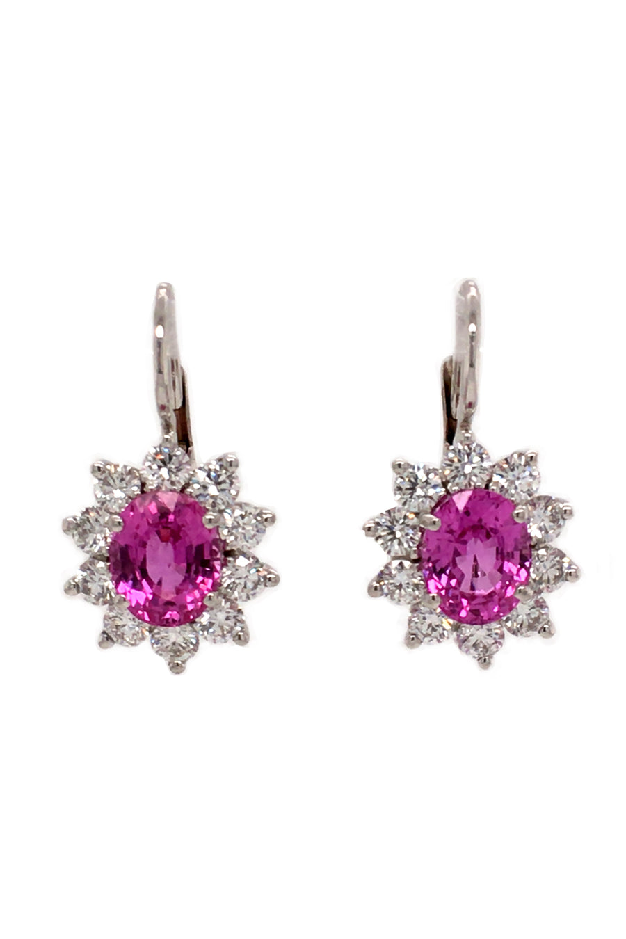Pink Sapphire Earrings