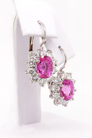 Pink Sapphire Earrings