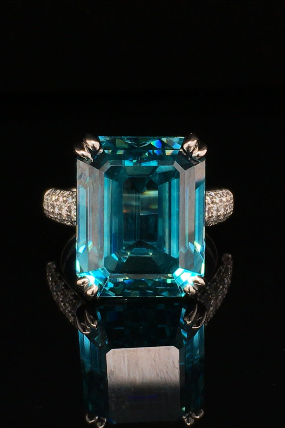 Blue Zircon Ring