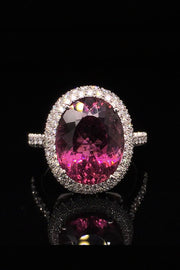 Magenta Tourmaline Ring