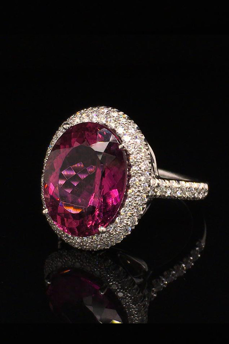 Magenta Tourmaline Ring