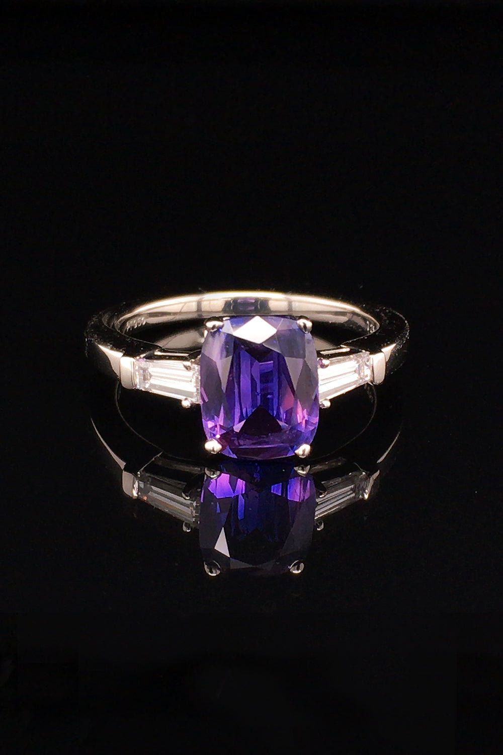 Color Change Sapphire Ring