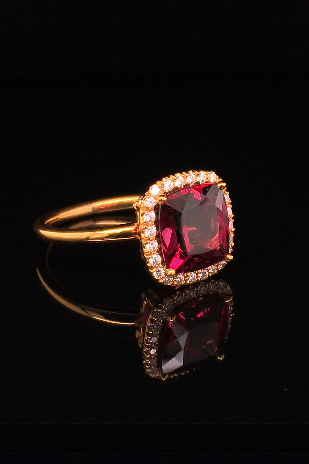 Rhodolite Garnet Ring